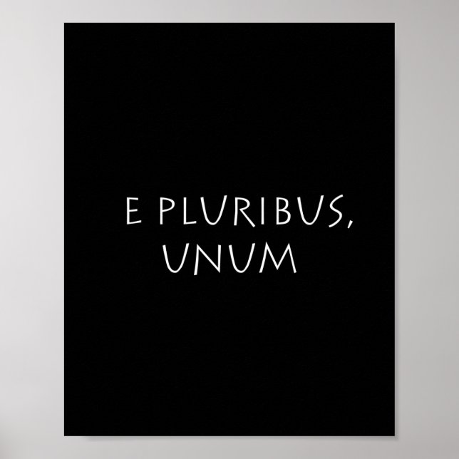 Póster E pluribus unum (Frente)