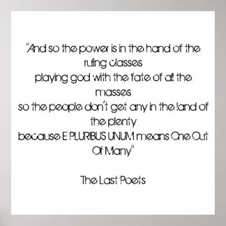 Póster E Pluribus Unum