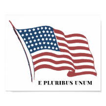 E Pluribus Unum Patriotic Bandera de Estados Unido