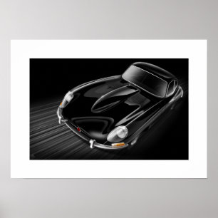 Póster E-Tipo de Jaguar