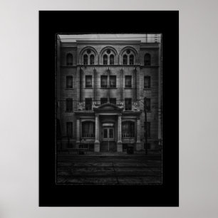 Póster E.W. Gillett Edificio No. 1 con borde