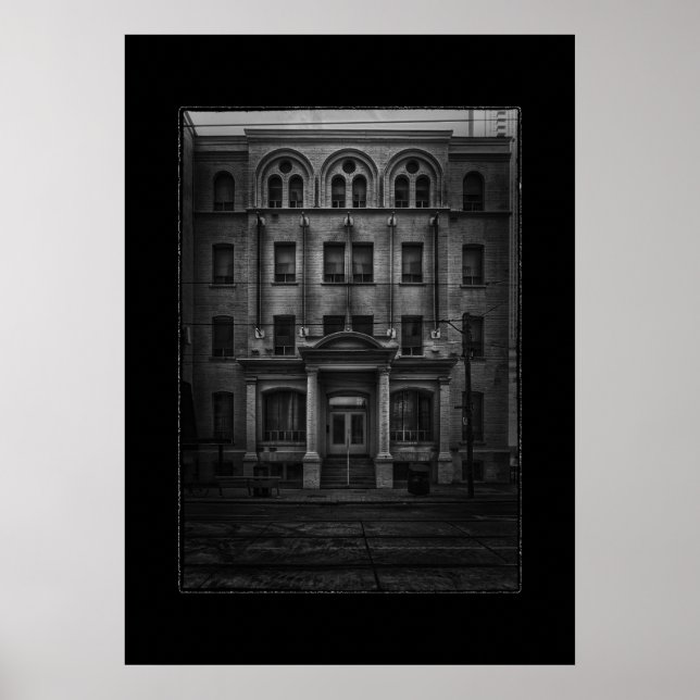 Póster E.W. Gillett Edificio No. 1 con borde (Frente)
