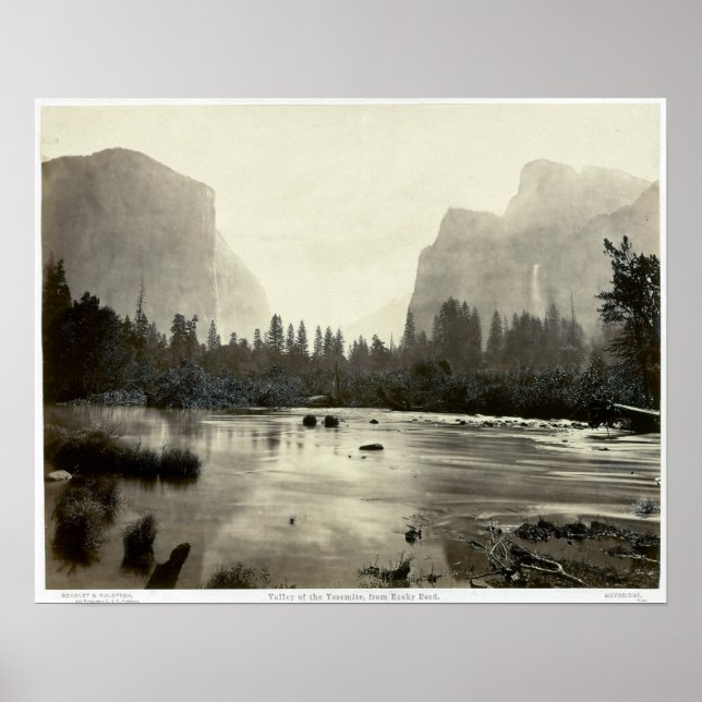 Póster Eadweard J. Muybridge Valley de Yosemite (Frente)