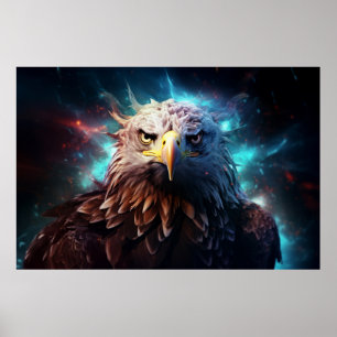 Póster Eagle Animal Bird Majestic Wilderalist Surrealist