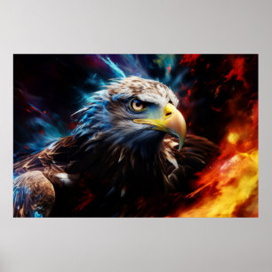 Póster Eagle Animal Bird Majestic Wilderalist Surrealist