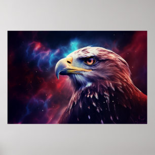 Póster Eagle Animal Bird Majestic Wilderalist Surrealist