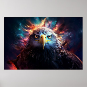 Póster Eagle Animal Bird Majestic Wilderalist Surrealist