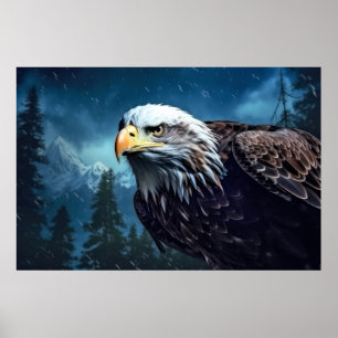 Póster Eagle Animal Bird Majestic Wilderness