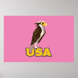 Póster Eagle audaz de Estados Unidos