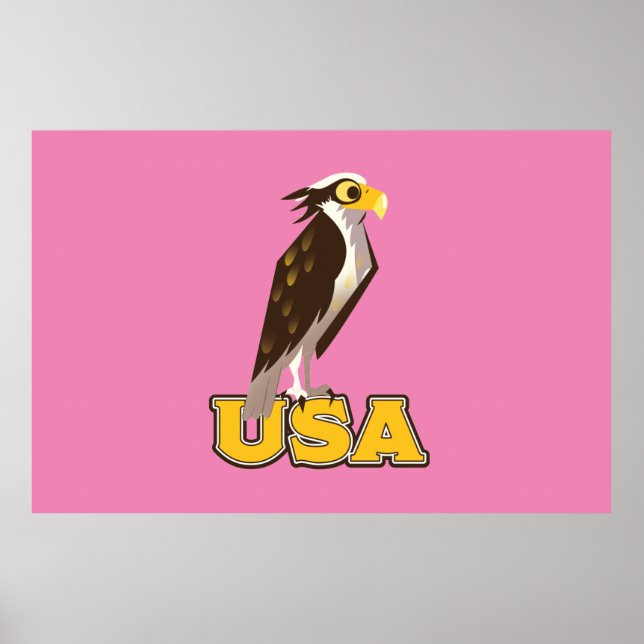 Póster Eagle audaz de Estados Unidos (Frente)