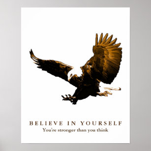 Póster Eagle confianza motivacional cree en ti mismo