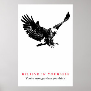 Póster Eagle confianza motivacional cree en ti mismo
