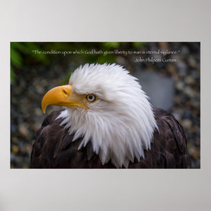 Póster Eagle Eternal Vigilance Liberty Cita