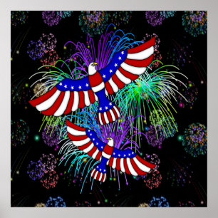 Póster Eagle Fireworks
