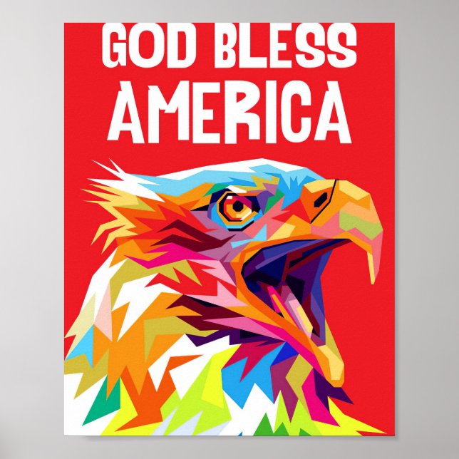 Póster Eagle God Bless America (Frente)