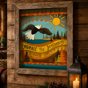 Póster Eagle Lake Life Journey Deerwood Lake