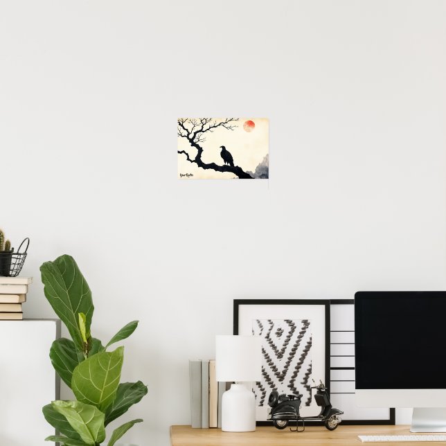 Póster Eagle on Bare Tree (Oficina en casa)