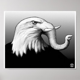 Póster Eaglephant