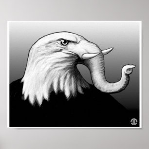 Póster Eaglephant