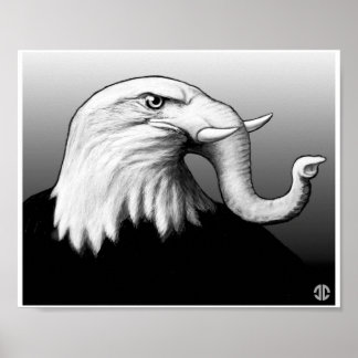 Póster Eaglephant