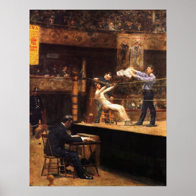 Póster Eakins - Entre Rondas 1899 (Frente)