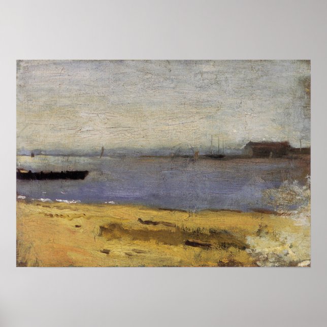 Póster Eakins - Escena del río Delaware 1881 (Frente)