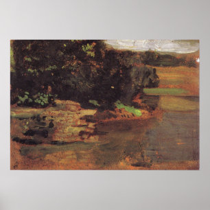 Póster Eakins - Estudio para The Swimming Hole