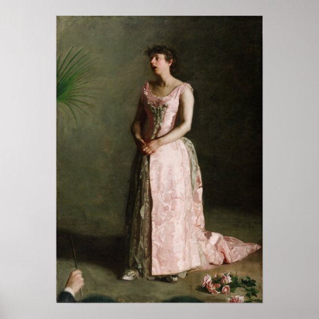 Póster Eakins - La cantante de concierto (Frente)