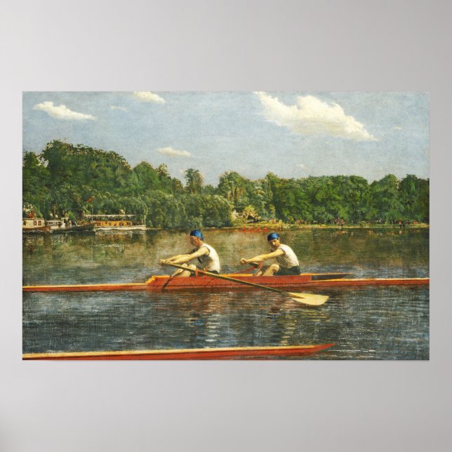 Póster Eakins - La Carreras de los hermanos Biglin (Frente)