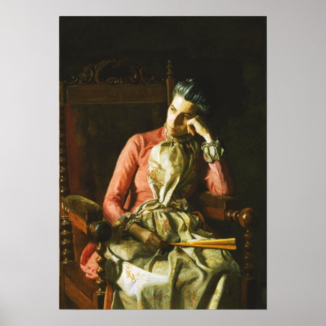 Póster Eakins - Señorita Amelia Van Buren (Frente)
