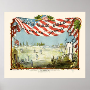 Póster Earliest Baseball Print