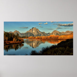 Póster Early Light In Wyoming at Oxbow Bend