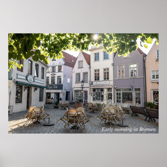 Póster Early Morning in Bremen (Frente)
