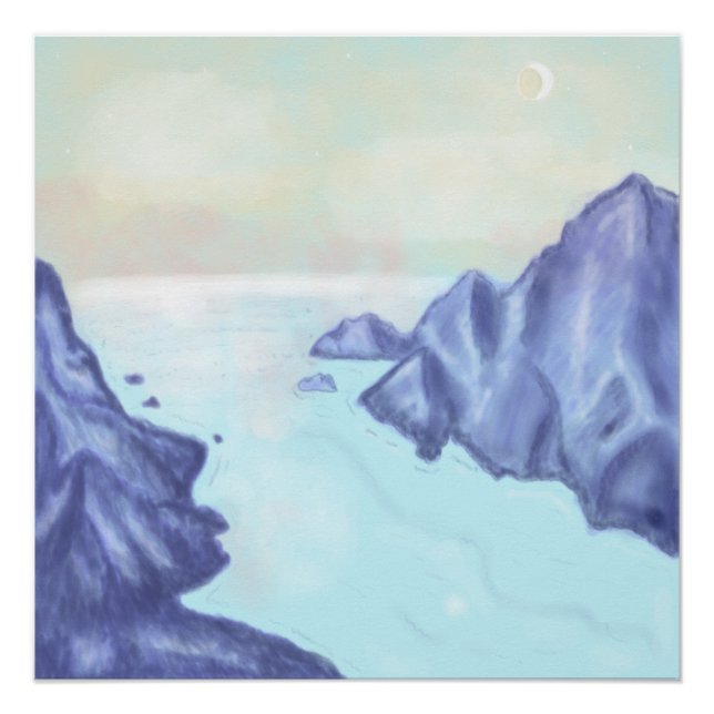 Póster Early morning on the Fjord  (Anverso)