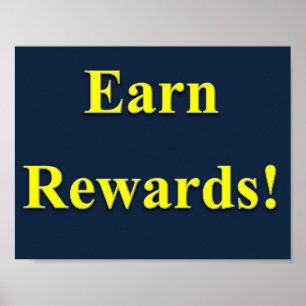 Póster Earn Rewards Poster Matte