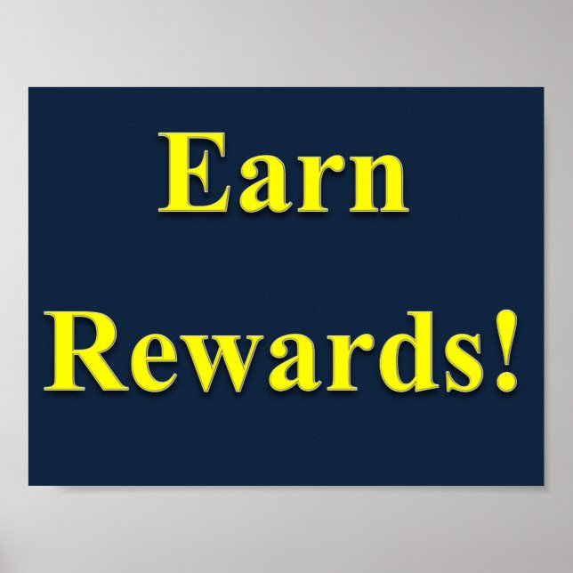 Póster Earn Rewards Poster Matte (Frente)
