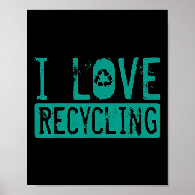 Póster Eart activista ecologista reciclador (Frente)