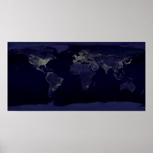 Póster Earth at Night