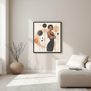 Póster Earth Balance – Geometría Botánica Femenina II
