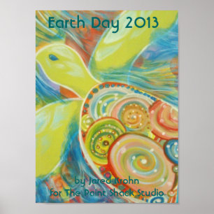 Póster Earth Day 2013 Sea Turtle Poster