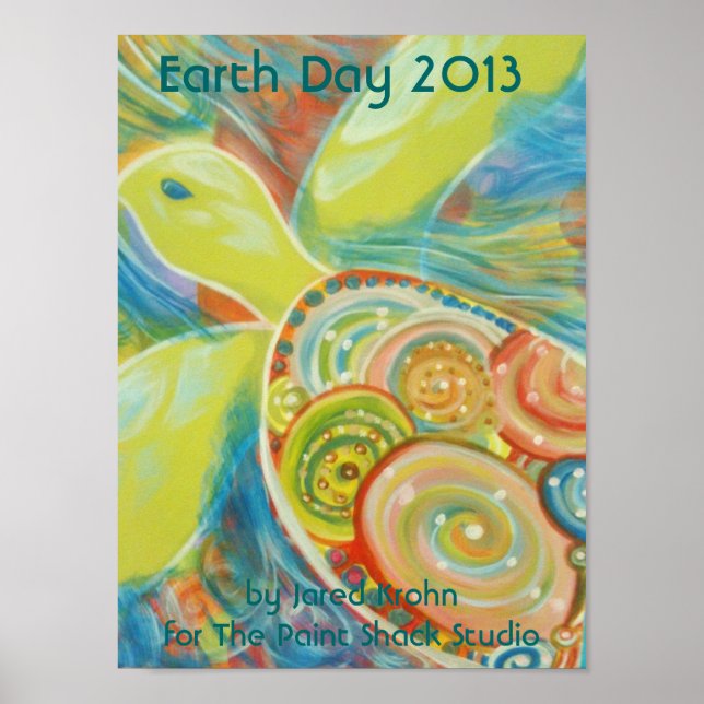 Póster Earth Day 2013 Sea Turtle Poster (Frente)