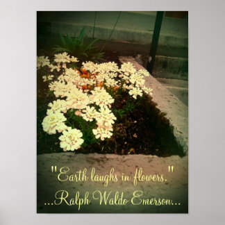 Póster Earth Laughs in Flowers