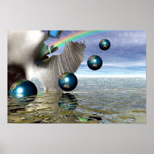 Póster Earth Mujer