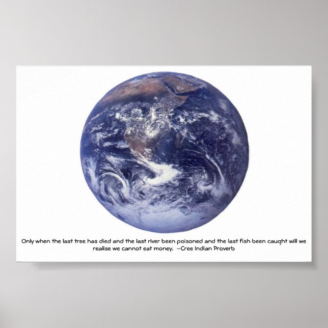 Póster earth poster (Frente)