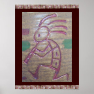 Póster Earthenware Kokopelli