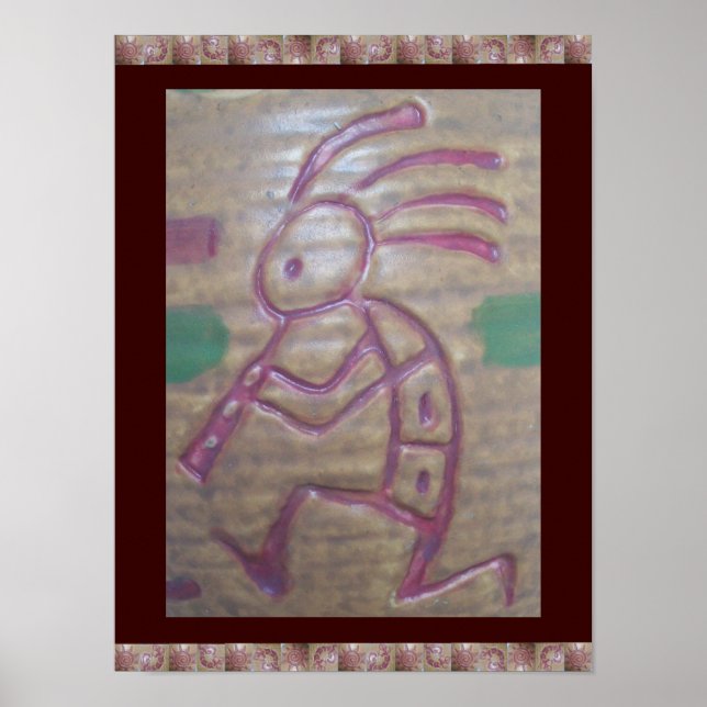 Póster Earthenware Kokopelli (Frente)