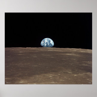 Póster Earthrise - Apolo 11