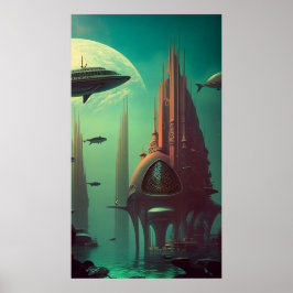 Póster Earthrise Serenade - (42x24in extra larga)