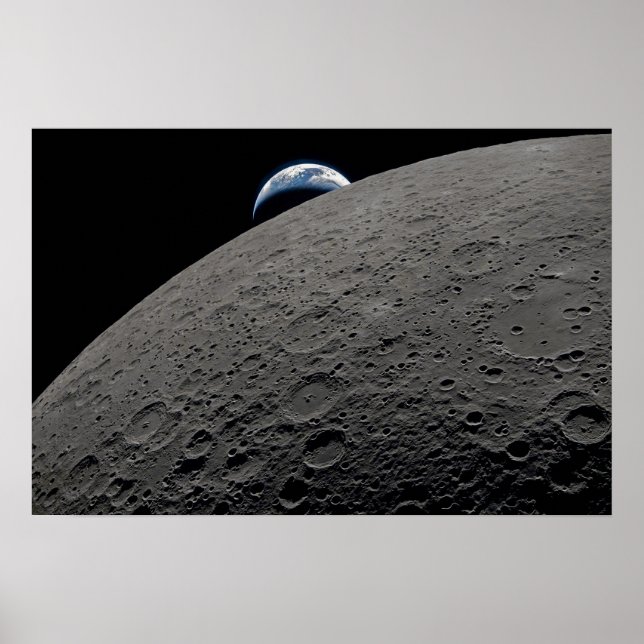 Póster Earthset Orion Spacecraft Artemis Moon Mission (Frente)