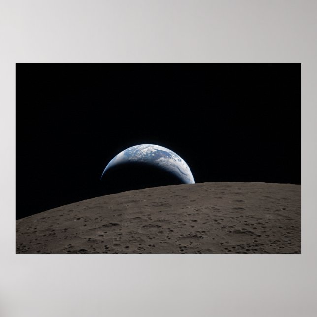 Póster Earthset Orion Spacecraft Artemis Moon Mission (Frente)